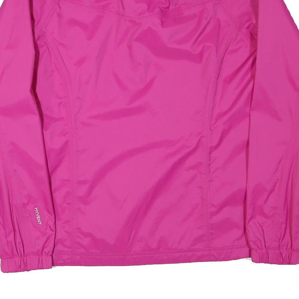 THE NORTH FACE Womens Pink Shell Jacket L Nylon Windbreaker Outdoor Zip