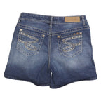 7 FOR ALL MANKIND Womens Denim Blue Shorts S W28 Classic Fit Jeans