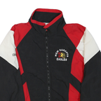 CANADA Mens Black & Red New Sarepta Eagles Zip Jacket 2XL Polyester Blend
