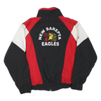CANADA Mens Black & Red New Sarepta Eagles Zip Jacket 2XL Polyester Blend