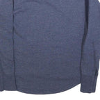 NEW BALANCE Womens Blue XS Crew Neck Sweatshirt Cotton Blend Pullover Logo