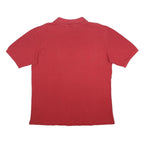 KAPPA Mens Red Short Sleeve Plain L Logo Cotton Polo Shirt Casual Summer