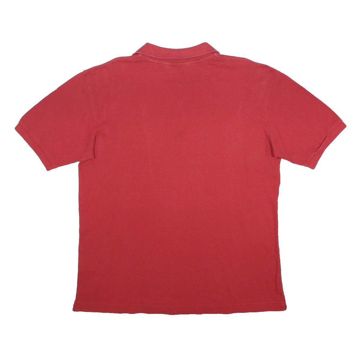 KAPPA Mens Red Short Sleeve Plain L Logo Cotton Polo Shirt Casual Summer