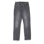 LEVI'S 501 Jeans Womens Grey Regular Straight Stone Wash W27 L30