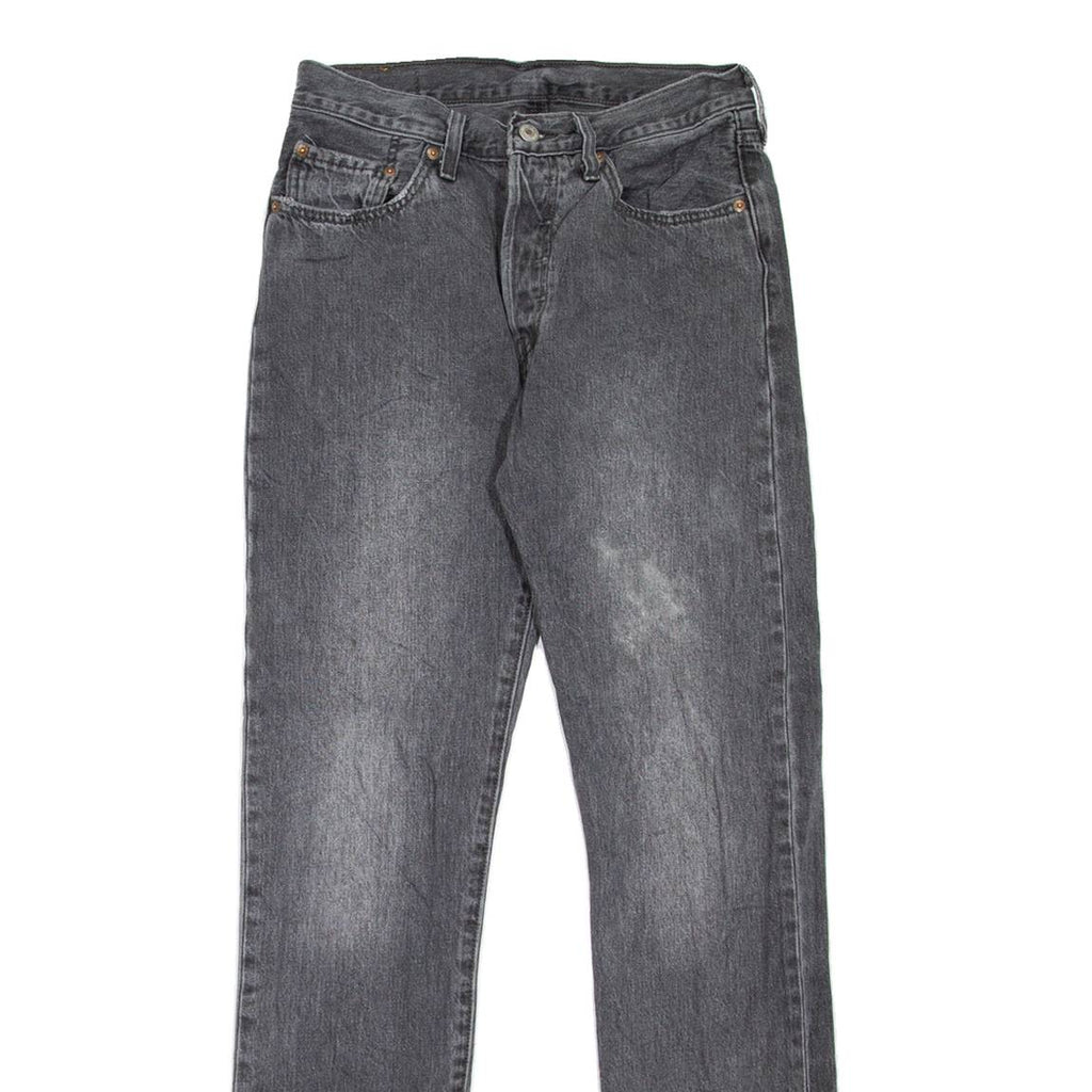 LEVI'S 501 Jeans Womens Grey Regular Straight Stone Wash W27 L30