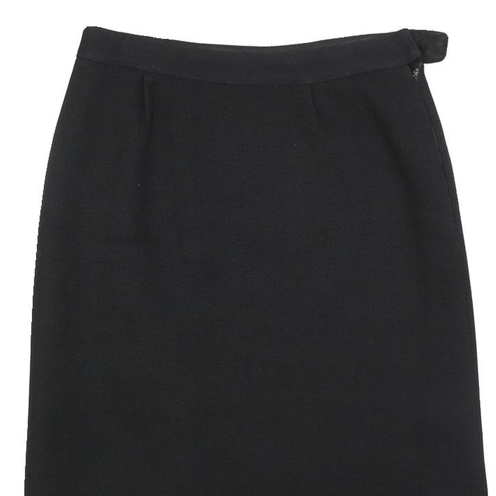MONIQUE DELCOURT Womens Black Straight Knee Length Knit Skirt S Classic Style