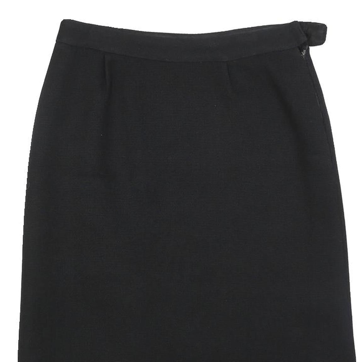 MONIQUE DELCOURT Womens Black Straight Knee Length Knit Skirt S Classic Style