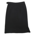 MONIQUE DELCOURT Womens Black Straight Knee Length Knit Skirt S Classic Style