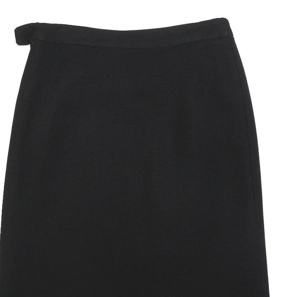 MONIQUE DELCOURT Womens Black Straight Knee Length Knit Skirt S Classic Style