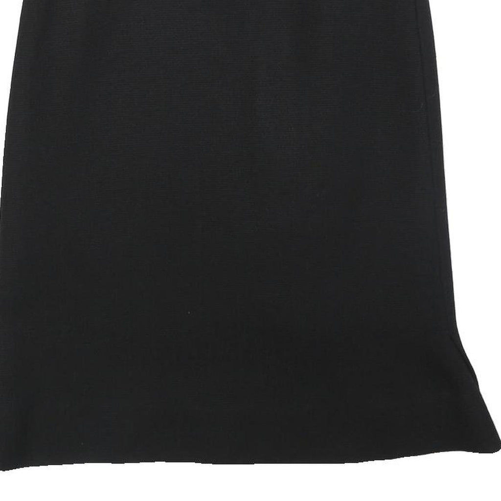 MONIQUE DELCOURT Womens Black Straight Knee Length Knit Skirt S Classic Style