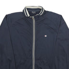 CHAMPION Mens Navy Blue Zip Jacket 2XL Polyester Sportswear Track Casual