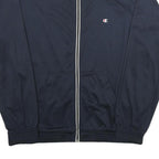 CHAMPION Mens Navy Blue Zip Jacket 2XL Polyester Sportswear Track Casual