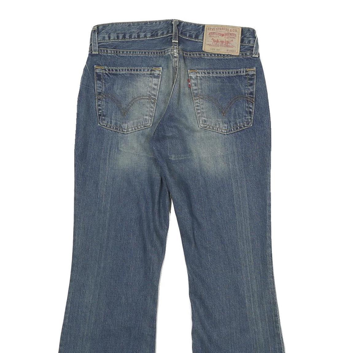 LEVI'S 529 03 Womens Jeans Blue Relaxed Bootcut Denim Medium W26 L30 Classic Fit