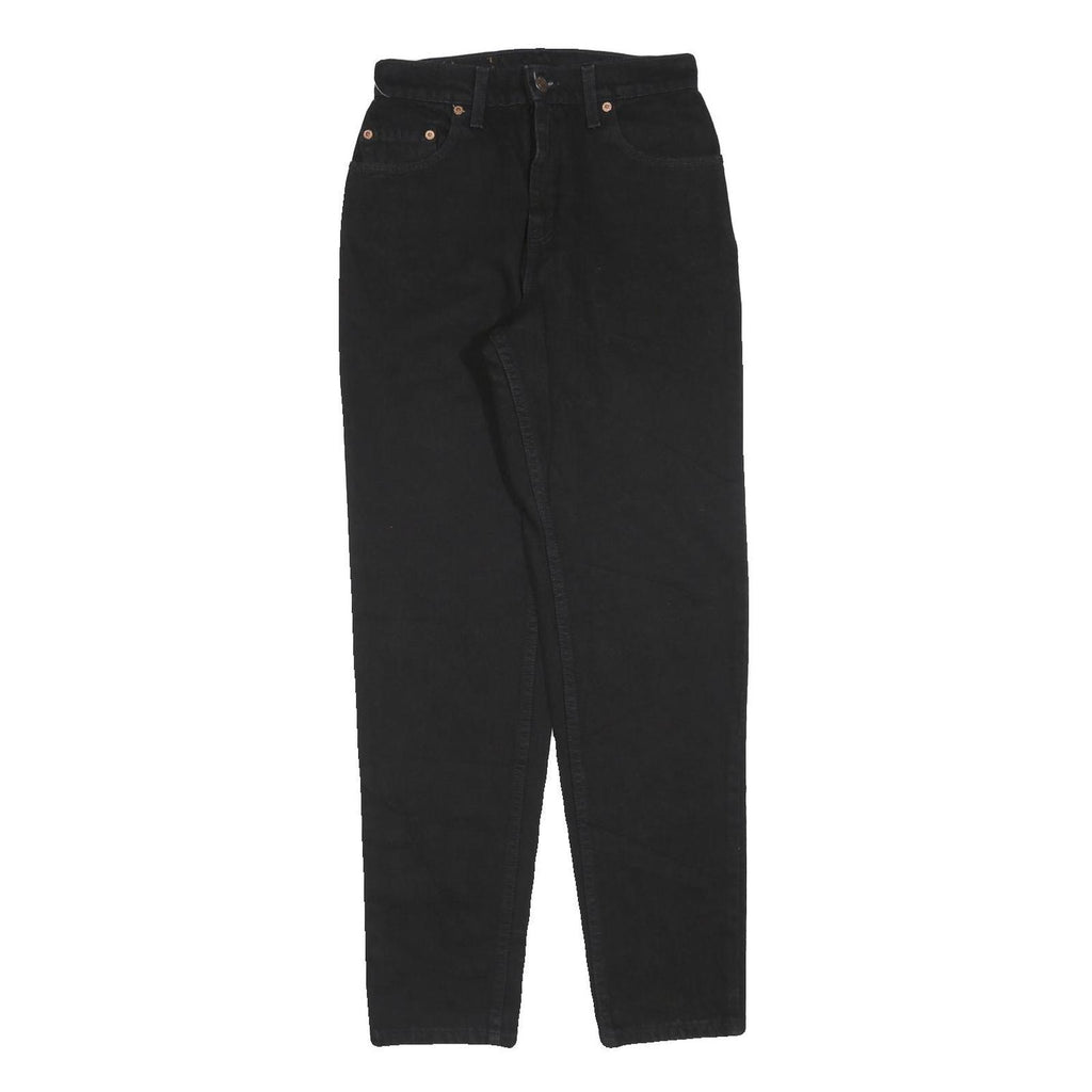 LEVI'S 551 Womens Relaxed Jeans Black Denim W27 L30 Zip Classic Fit