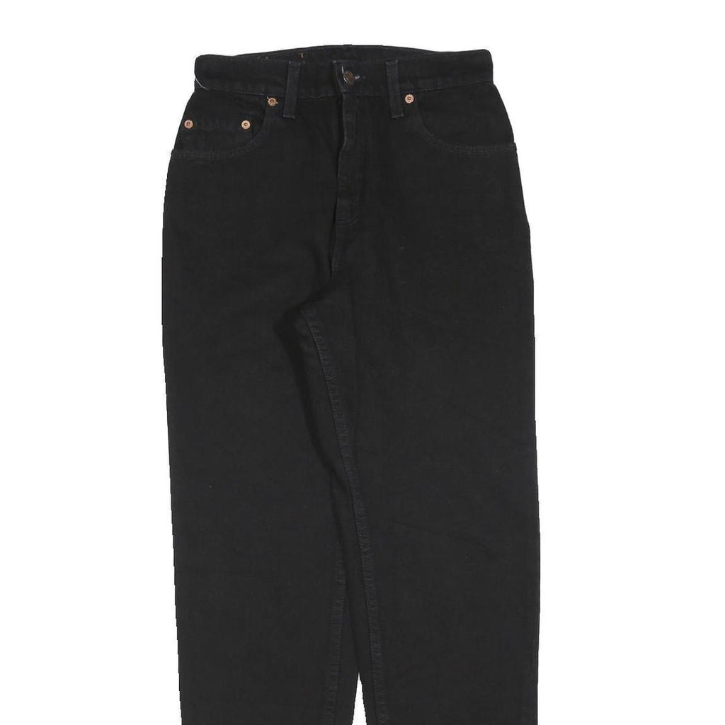 LEVI'S 551 Womens Relaxed Jeans Black Denim W27 L30 Zip Classic Fit