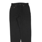 LEVI'S 551 Womens Relaxed Jeans Black Denim W27 L30 Zip Classic Fit