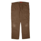 DICKIES Flex Mens Trousers Brown Regular Straight W38 L30