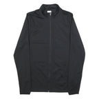 NIKE Mens Black Jacket S Polyester Blend Plain Zip Casual Athletic Sportswear