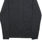 NIKE Mens Black Jacket S Polyester Blend Plain Zip Casual Athletic Sportswear