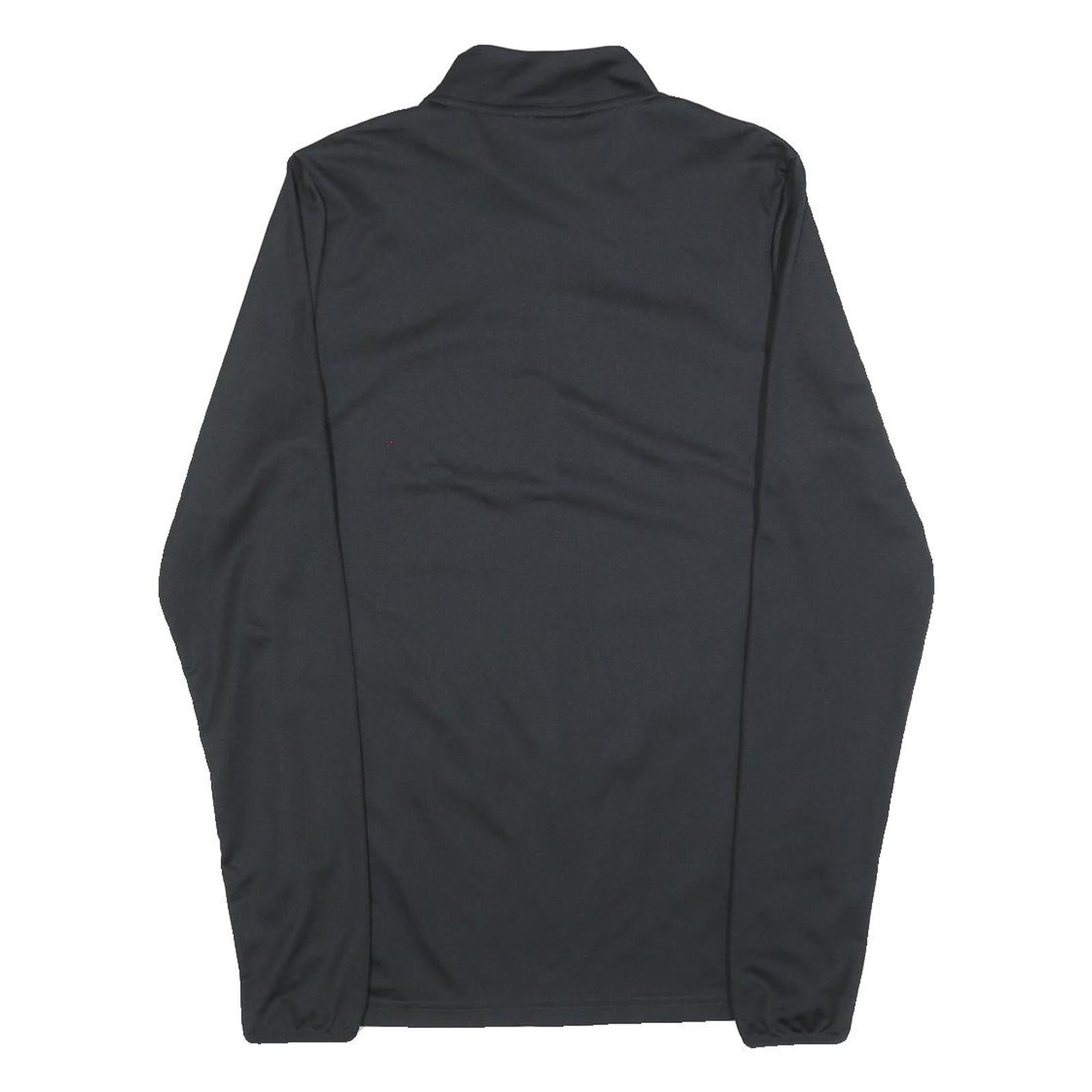 NIKE Mens Black Jacket S Polyester Blend Plain Zip Casual Athletic Sportswear