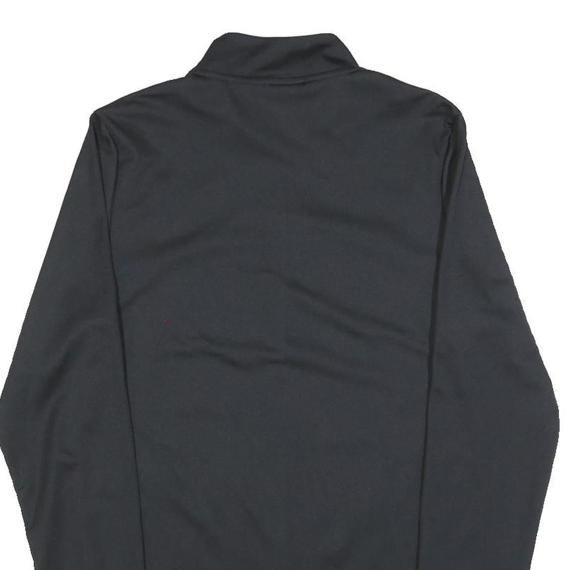 NIKE Mens Black Jacket S Polyester Blend Plain Zip Casual Athletic Sportswear