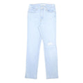 LEVI'S 724 Womens Jeans Blue Slim Skinny Denim Light W28 L30 Distressed