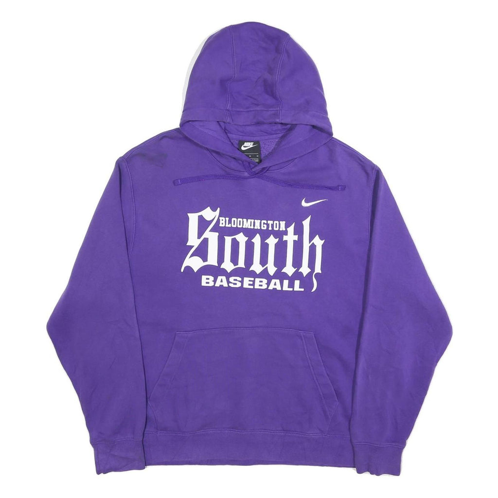 NIKE Mens Purple Bloomington South Baseball Hoodie XL Cotton Blend Pullover