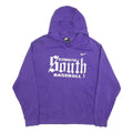 NIKE Mens Purple Bloomington South Baseball Hoodie XL Cotton Blend Pullover