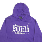 NIKE Mens Purple Bloomington South Baseball Hoodie XL Cotton Blend Pullover