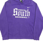 NIKE Mens Purple Bloomington South Baseball Hoodie XL Cotton Blend Pullover
