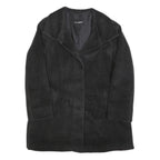 GIL BRET Womens Black Wool Blend Button Jacket M Classic Warm Outerwear