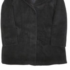 GIL BRET Womens Black Wool Blend Button Jacket M Classic Warm Outerwear