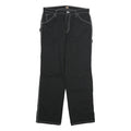 DICKIES Mens Black Cotton Regular Straight Trousers W32 L32 Workwear Utility