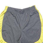 NIKE Mens Grey & Yellow Casual Shorts L W32 Sportswear Athletic