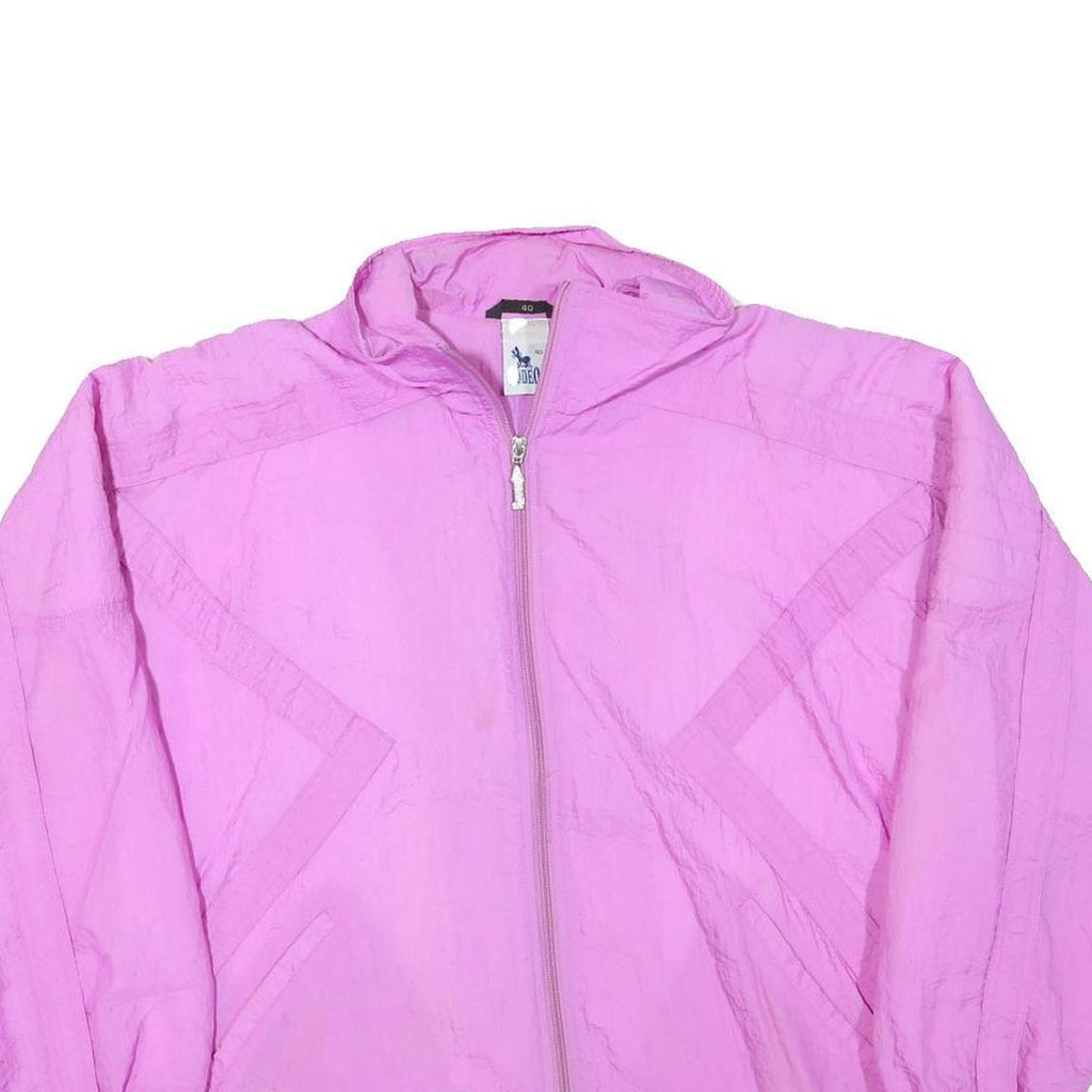 RODEO Womens Pink Jacket L Polyester Blend Plain Zip Casual Lightweight