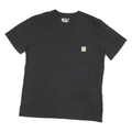 CARHARTT Womens Black Hat Creek Gold Mining Alaska Graphic T-Shirt M Short
