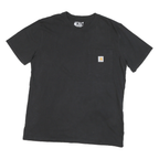CARHARTT Womens Black Hat Creek Gold Mining Alaska Graphic T-Shirt M Short
