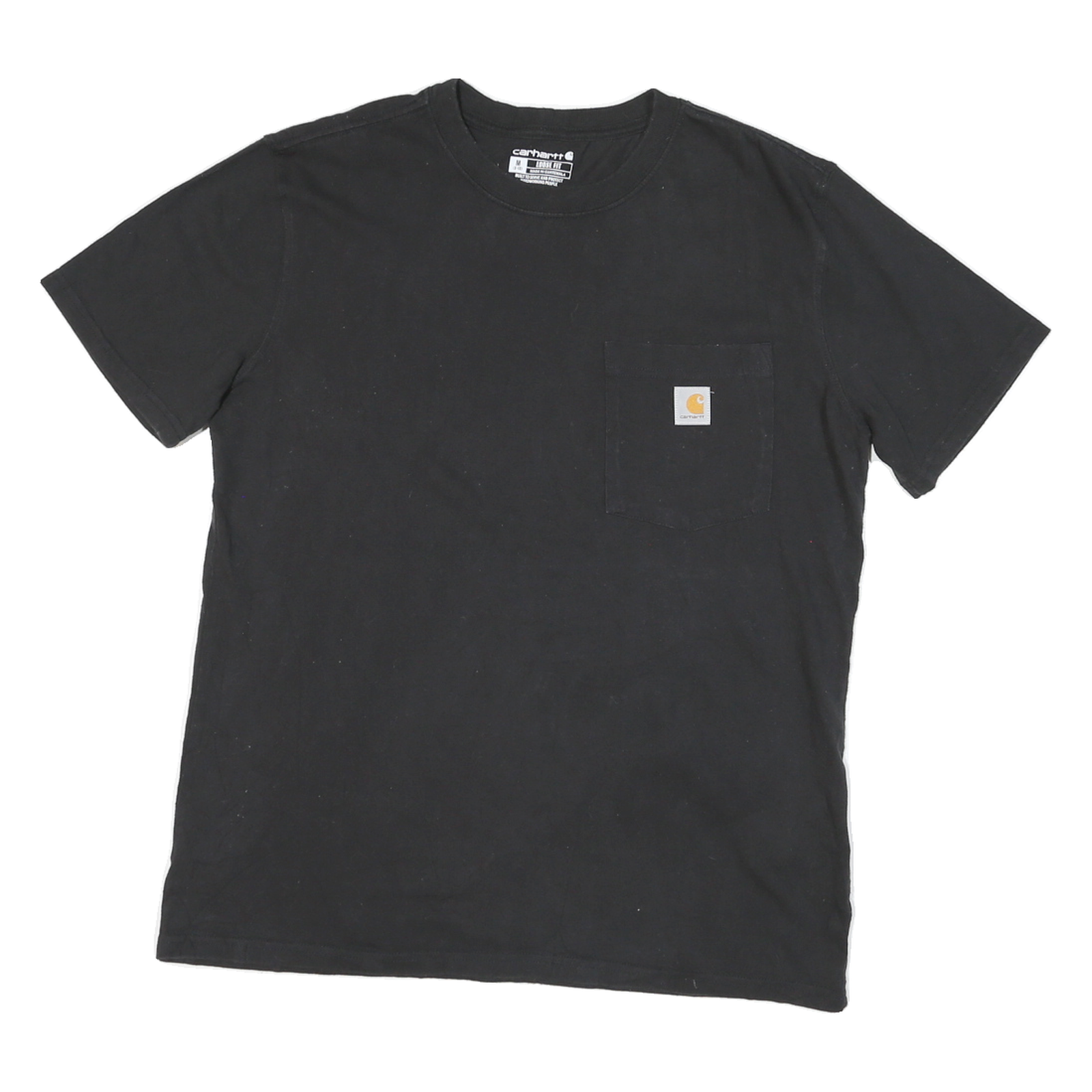 CARHARTT Womens Black Hat Creek Gold Mining Alaska Graphic T-Shirt M Short