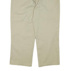 DICKIES Mens Cotton Blend Beige Regular Straight Trousers W38 L26 Workwear Zip