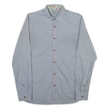 TED BAKER Mens Plain Shirt Grey Long Sleeve M