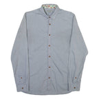 TED BAKER Mens Plain Shirt Grey Long Sleeve M
