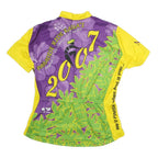 VOLEA Mens Purple & Yellow Graphic T-Shirt M Short Sleeve Crew Neck Paradise
