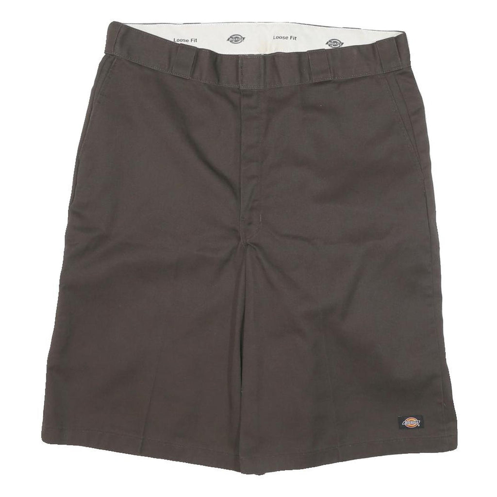 DICKIES Mens Shorts Brown Casual Loose 3XL W36 Workwear Cotton Blend