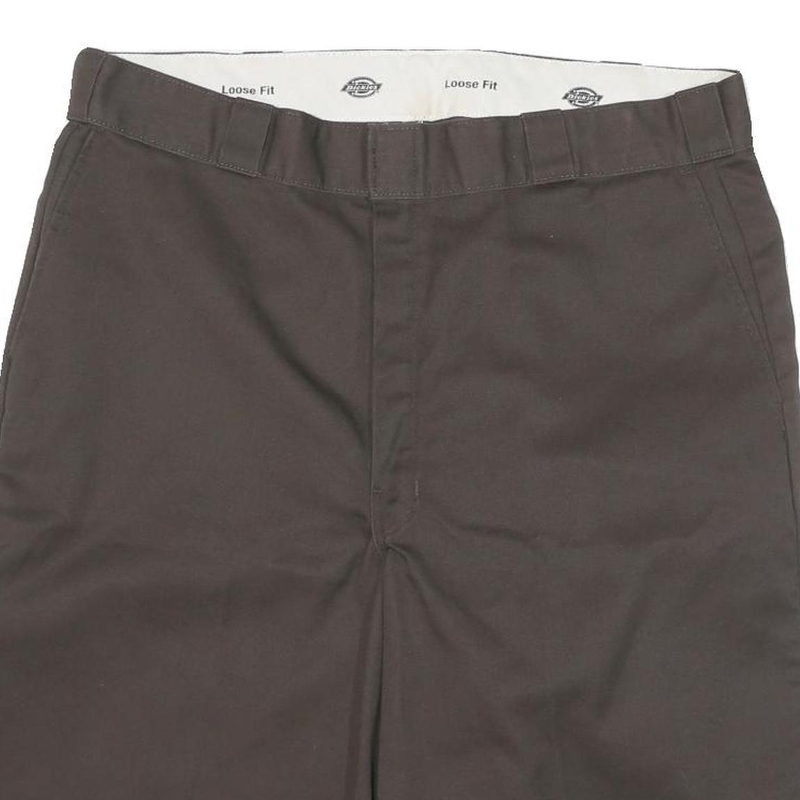 DICKIES Mens Shorts Brown Casual Loose 3XL W36 Workwear Cotton Blend