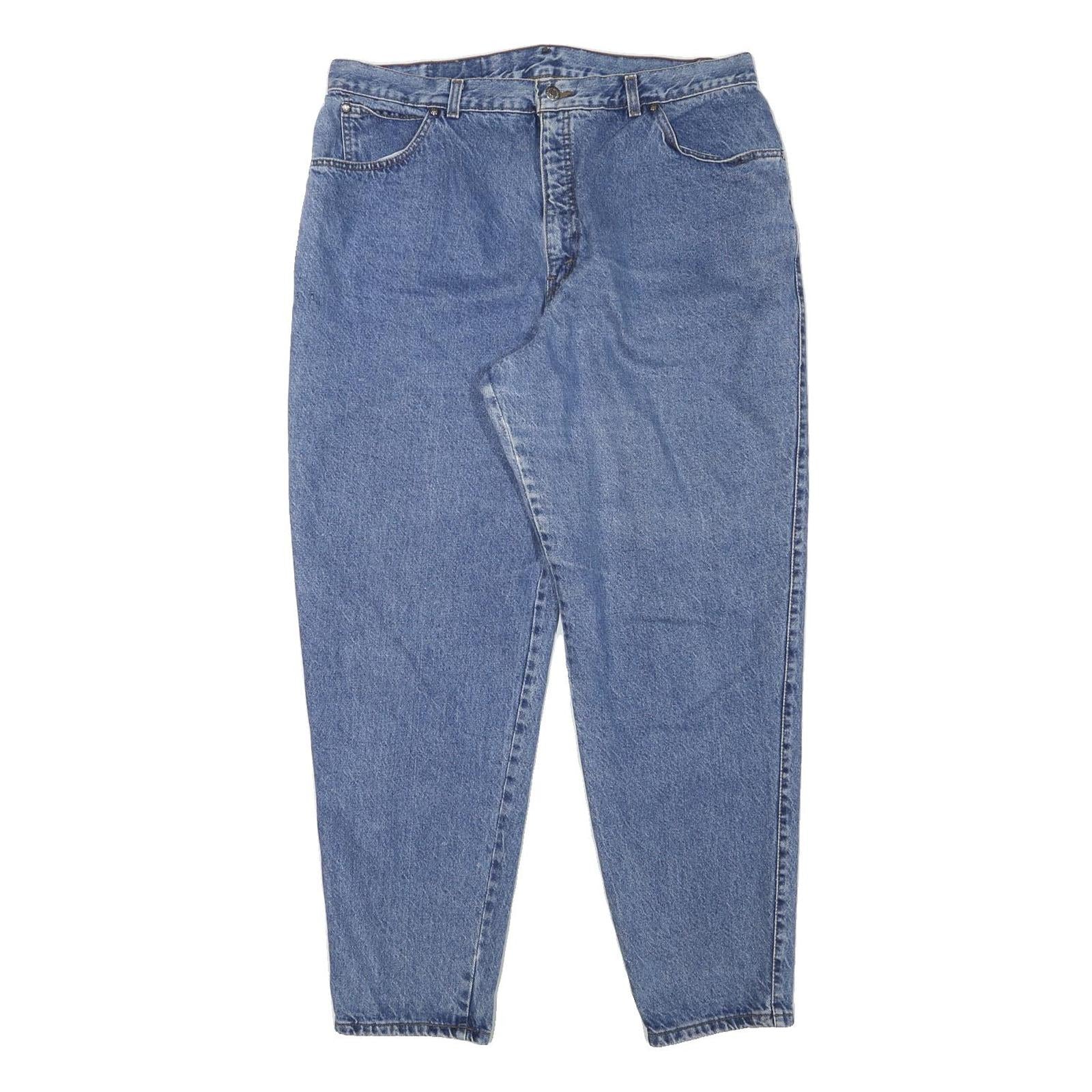 LEVI'S Womens Relaxed Blue Denim Jeans W36 L29 Classic Fit Zip Closure