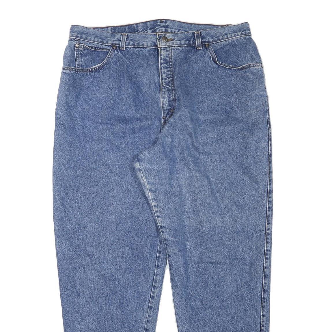 LEVI'S Womens Relaxed Blue Denim Jeans W36 L29 Classic Fit Zip Closure