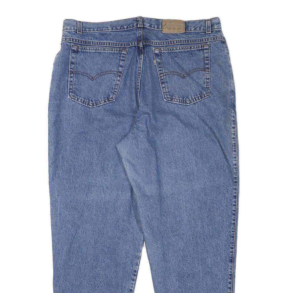 LEVI'S Womens Relaxed Blue Denim Jeans W36 L29 Classic Fit Zip Closure