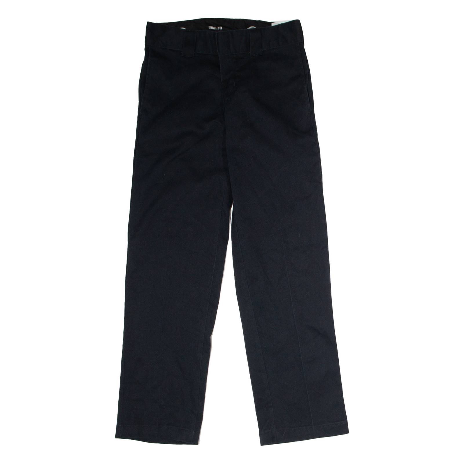DICKIES Flex Workwear Womens Twill Trousers Black Slim Straight W28 L30
