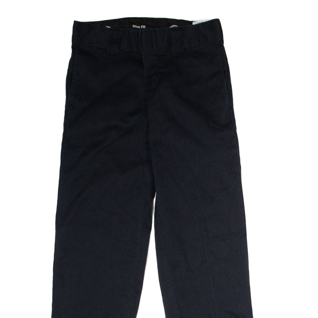 DICKIES Flex Workwear Womens Twill Trousers Black Slim Straight W28 L30