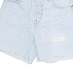 LEVI'S Womens Denim Blue Casual Cut-Off Shorts S W28 Distressed